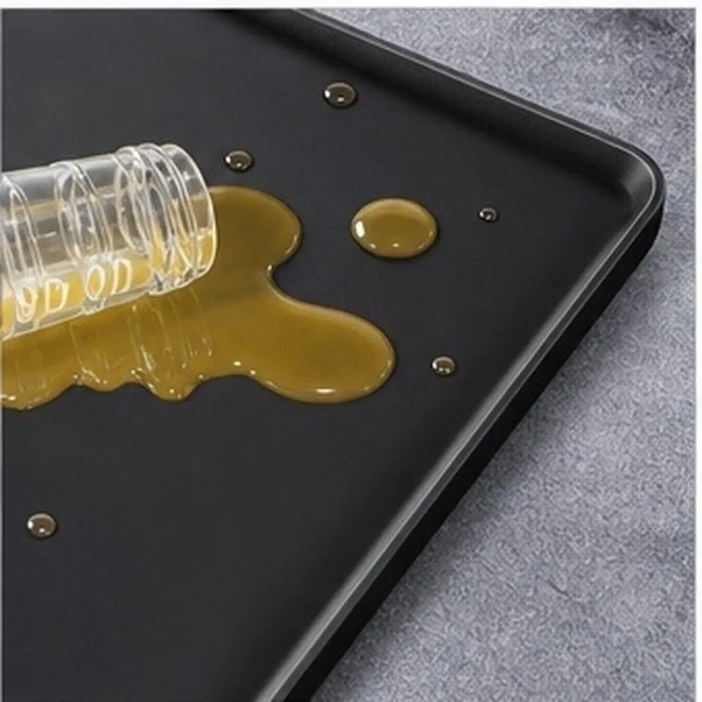 Mini Fridge Silicone Drip Pan with Elevated Border Drip Tray for Refrigerator Freezer Washing Machine Leak Resistant Easy Clean