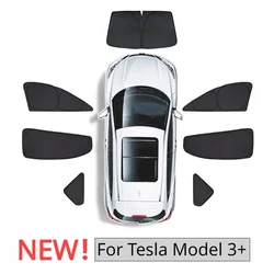 Parasole completo per Tesla Model 3 Highland 2024 finestrini laterali parabrezza anteriore parasole copertura raggi UV Sunproof per escursionismo Model3 +