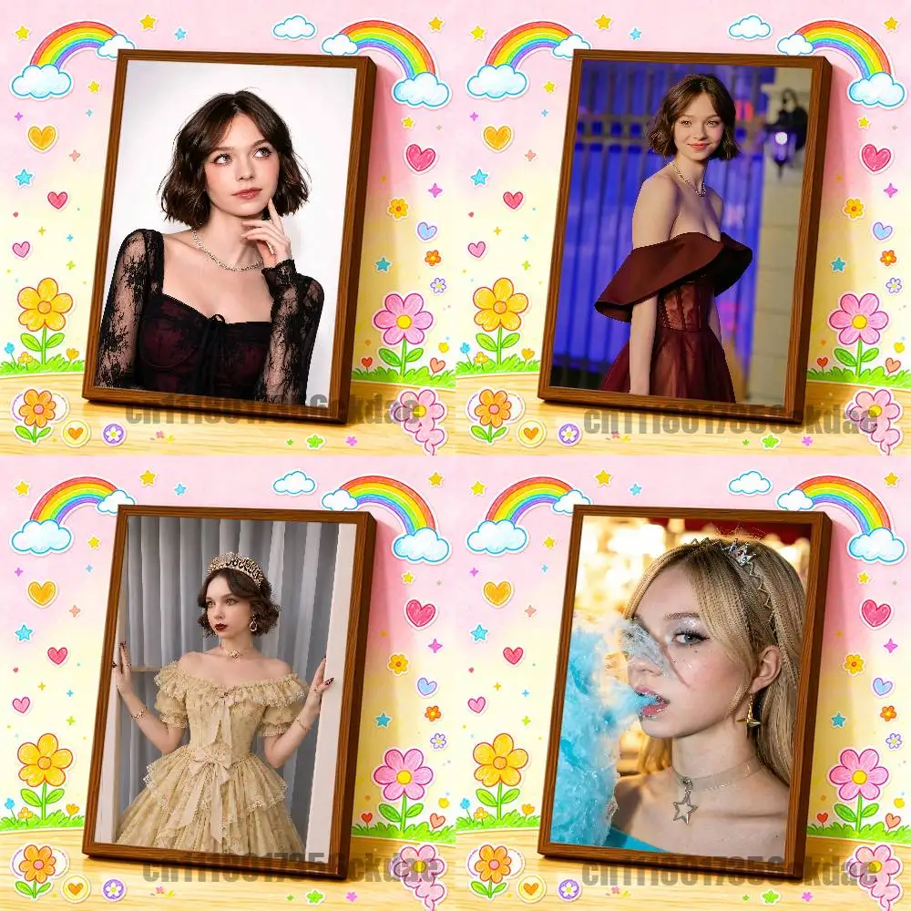 For Emma Myers Poster Cover Wall Sticker Bedroom Custom Self-adhesive Decoration Fans Playbill