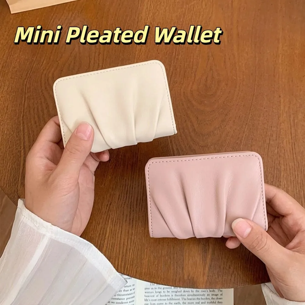 موضة بولي Leather محفظة جلدية صغيرة قصيرة مطوي متعددة الوظائف حامل بطاقة المرأة سعة كبيرة قابلة للطي محفظة يدوية الهدايا