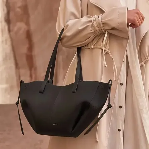 Imagen 2 del producto Bolso de mano para axila de gran capacidad para mujer, bolso de ala clásico de moda de nicho Vintage, bolso de motocicleta, bolsos de gran tamaño