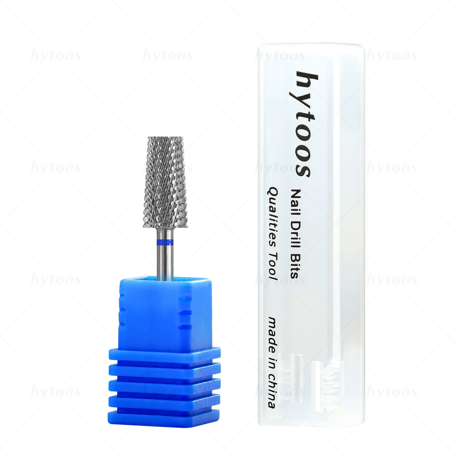Hytoos 6,6mm Flat Top Tapered Nagel bohrer 2-Wege-Wolframcarbid-Nagelbohrer Elektro-Maniküre-Bohrer Zubehör Gel entfernen – Detail 7