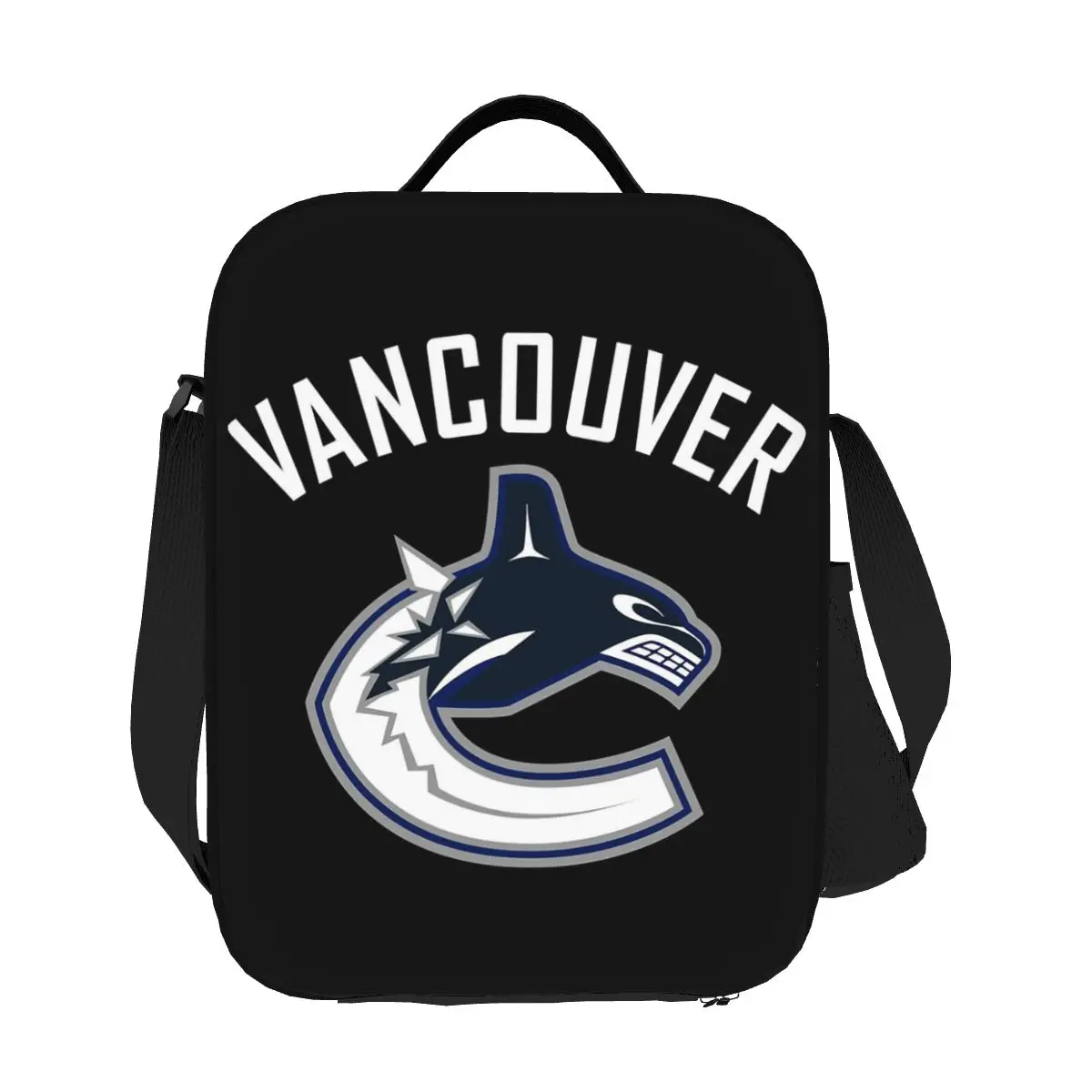 

Vancouver Hockey Canucks Essential Активные изолированные сумки для обеда Ланч-боксы Термальные сумки для еды для пикника Женские студенческие офисные сумки