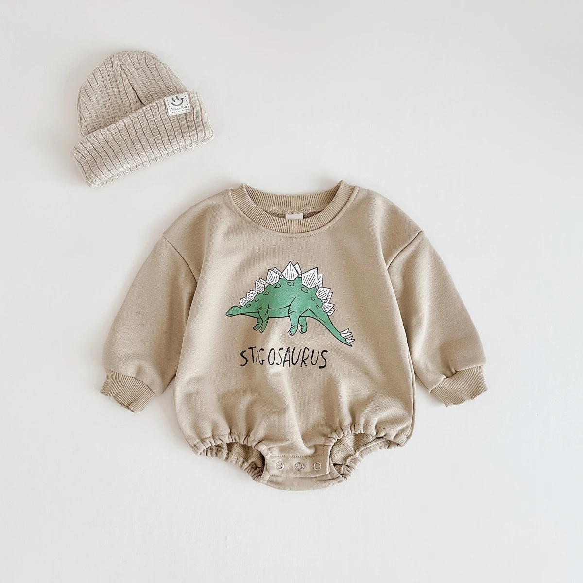 Dinosaur Print Baby Clothes Sweatshirt Romper Autumn Baby Bodysuits Toddler Infant Boys Bodysuits Girls Outfits Spring