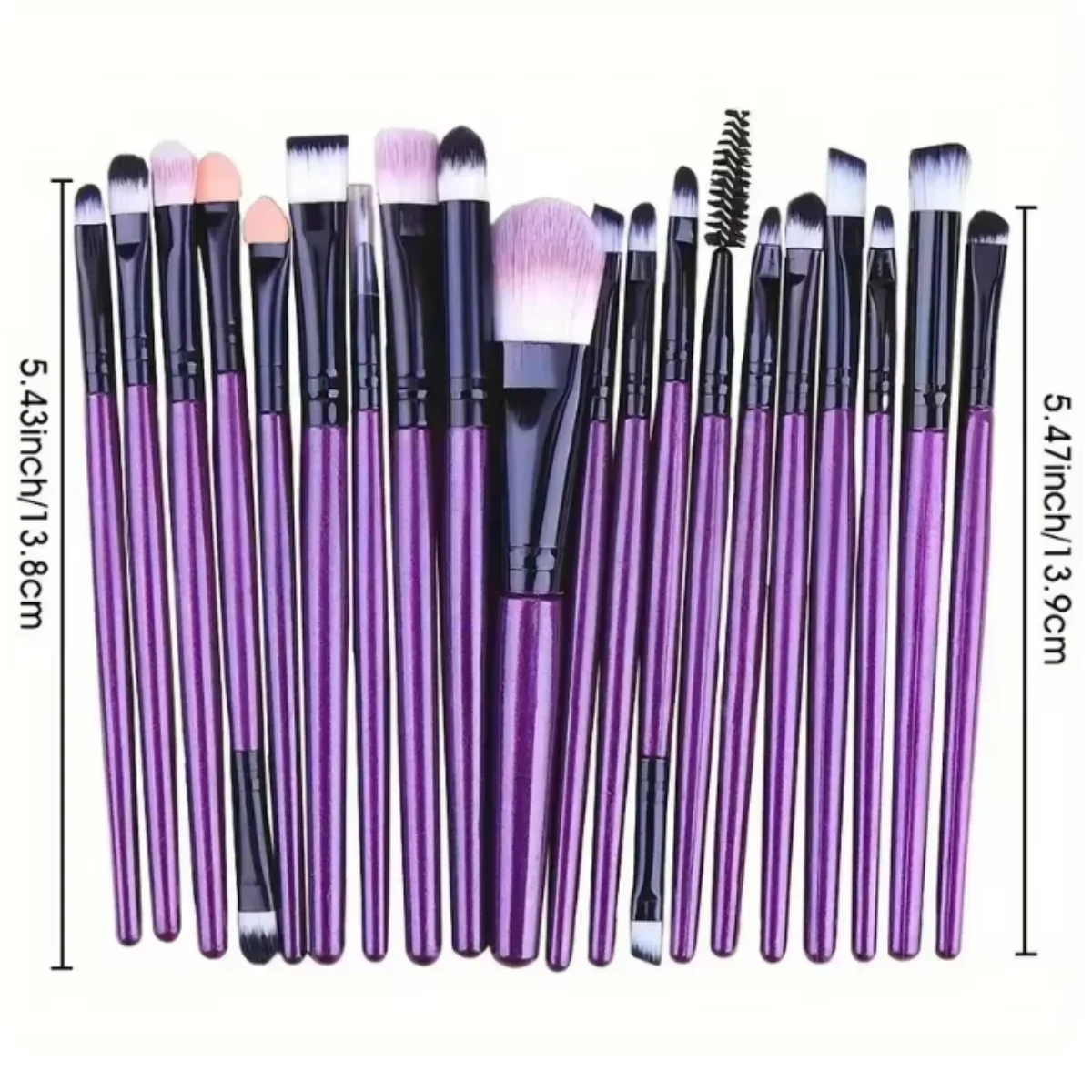 20Pcs Makeup Brush Set Eyeliner Brush Blending Brush Makeup Brushes for Cheeks Eye Cosmetic Foundation Brush Make Up Brushes