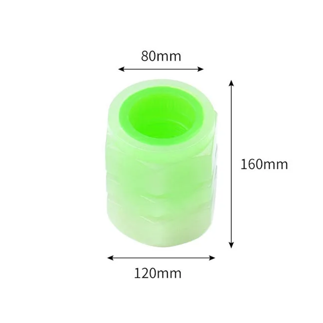 Tampas de válvula luminosa fluorescente verde azul noite brilhante carro da motocicleta bicicleta roda estilo cubo pneu tampa luminosa decoração