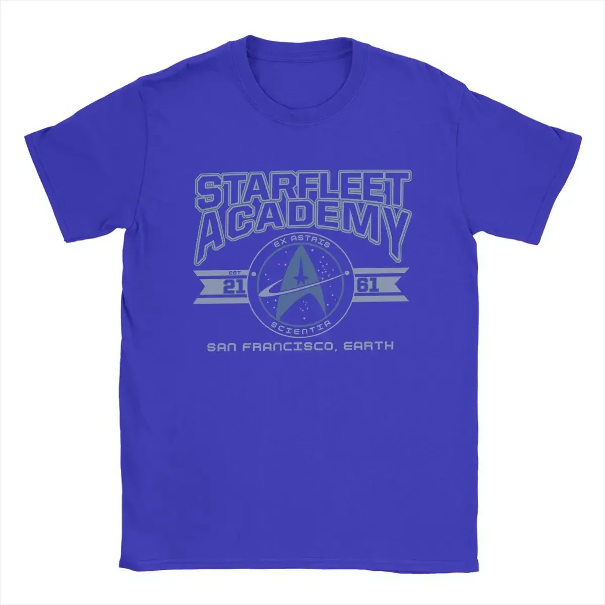 Tee Shirt Short Sleeve T Shirts O Neck Tops Printing Men's T-Shirt Stars Treks Starfleet Academy Earth Creative Pure Cotton 2024