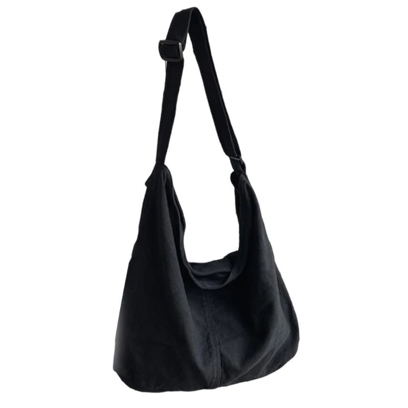 

Casual Canvas Shoulder Bag Adjusted Strap Large Capacity Crossbody Bag Handbag
