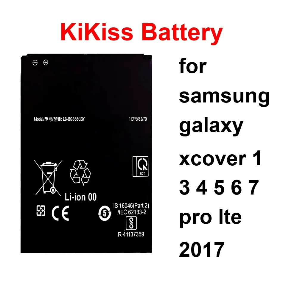 

Аккумулятор EB-BG715BBE EB-BG556GBY EB-BG388BBE 1800-4500 мАч для мобильных телефонов Samsung Galaxy Xcover 1 3 4 5 6 7 Pro Lte 2017