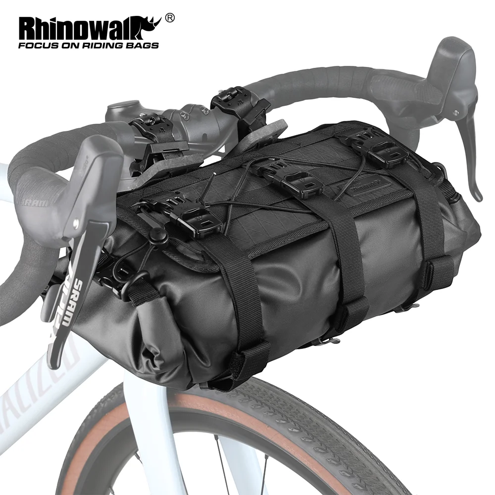 Rhinowalk Bike Handlebar Bag  8L-13L Waterproof For Mtb Road Gravel Bike Bikepacking Removable Dry Bag Front Cycling