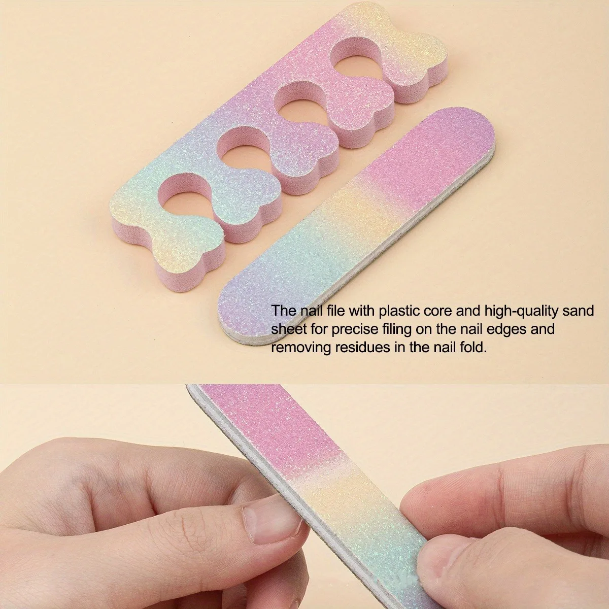 8개/세트 네일 세트 아트 모래 파일 버퍼 스펀지 블록 브러쉬 네일 파일 키트 (전문가용)