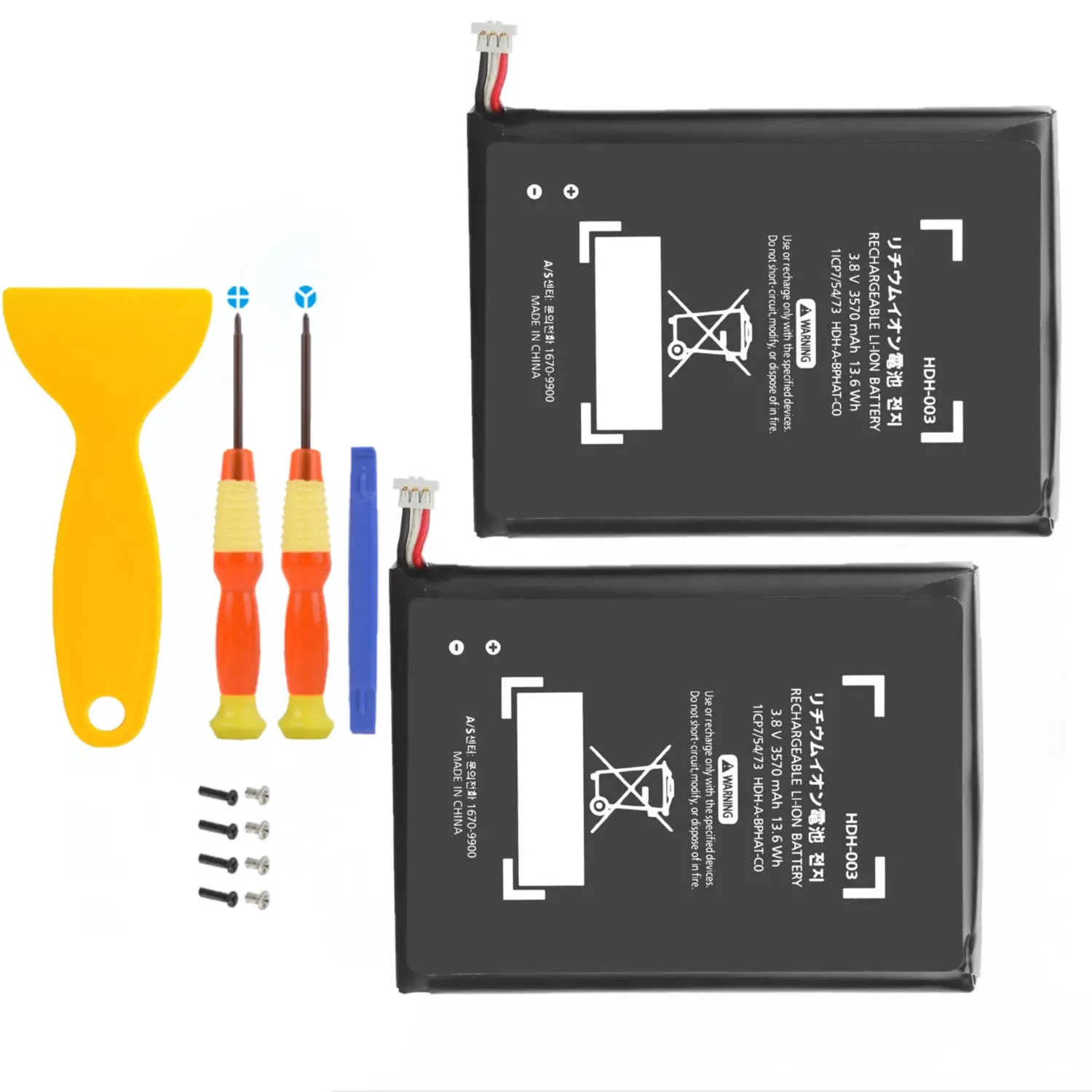 2-Pack 3570mAh HDH-003 HDH003 HDH 003 Battery for Nintendo Switch Lite HDH-001 HDH-002