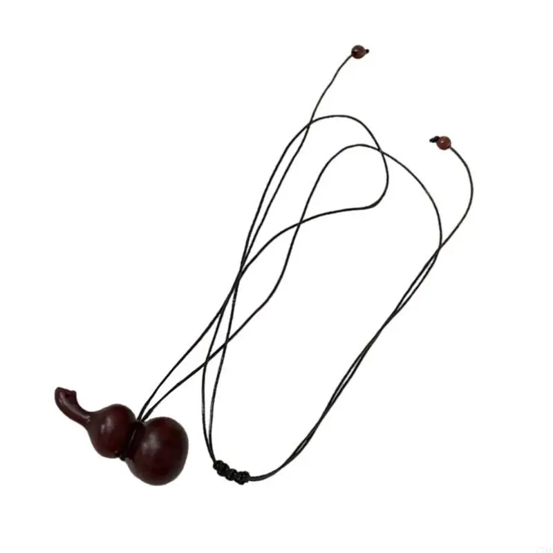C71F Coste calefacción madera artística con collar cuero largo para capas modernas