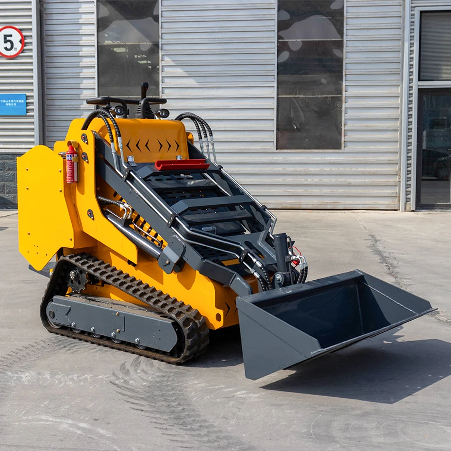 New Mini Skid Steer Loader with Compact Track Frame Crawler Design Motor Engine Ideal for Small Skid-steer Operations