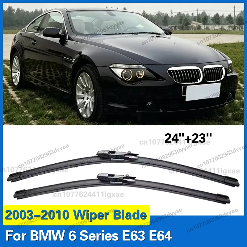 Für BMW 630Ci 630i 645Ci 650i M6 E63 E64 2003 - 2010 Frontscheibenwischerblätter 2 Stück Windschutzscheiben-Zubehör 24"+23"