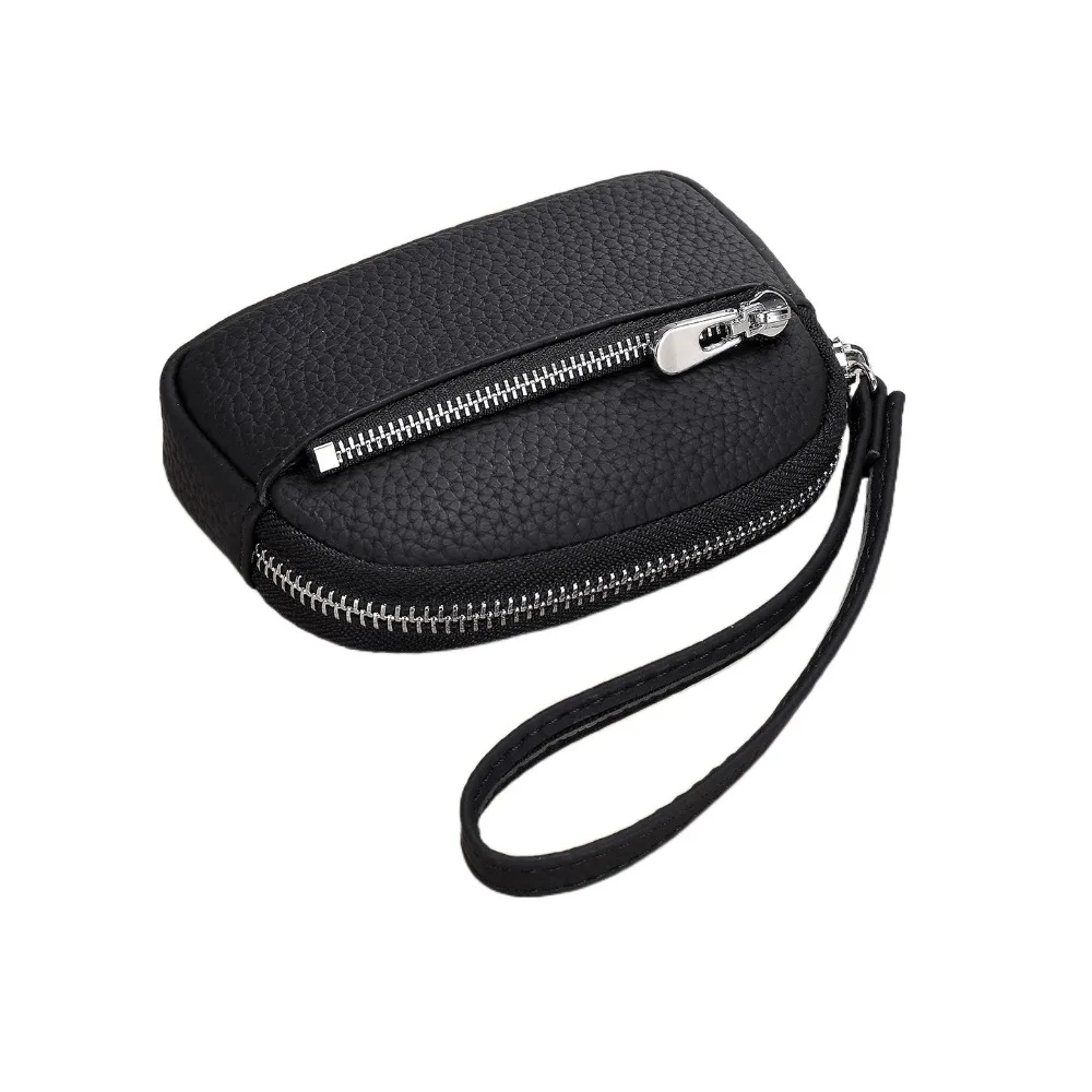 

Fashion PU Leather Women Wallet Purse Mini Card Holder Solid Color Card Bag Key Bag Men