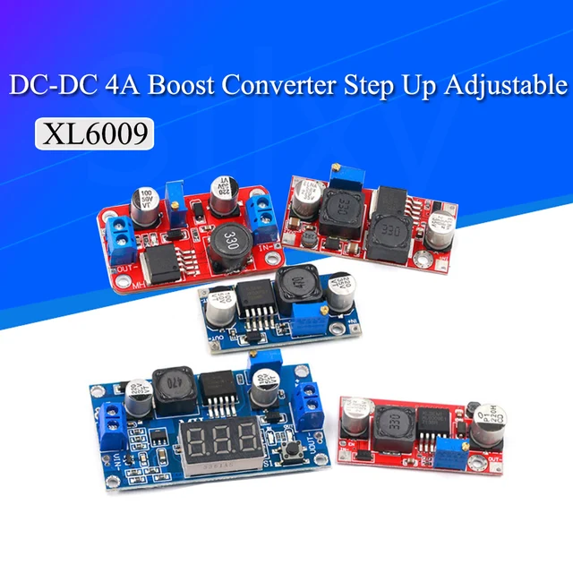XL6009 4A przetwornica doładowania regulowana 15W 5-32V do 5-50V DC-DC moduł zasilania wysokiej wydajności niskie tętnienia