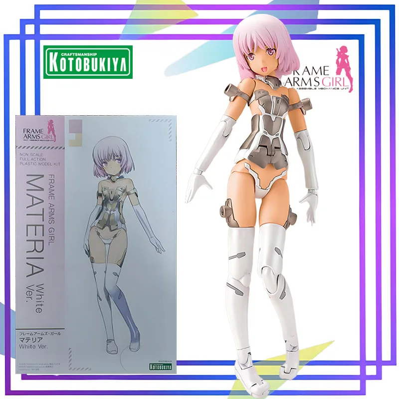 

Kotobukiya Original Frame Arms Girl Series 《Молодный белый-коричневая кожа Append》Action Figure Assembly Model Toys Коллекционная модель