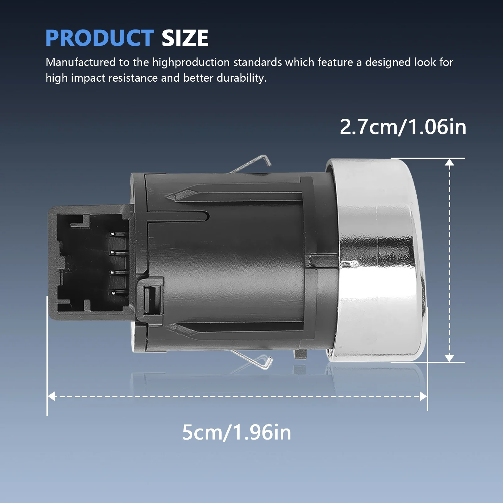 5NB959839 بدء إيقاف مفتاح الإشعال زر فضي 5NB959839A 3Q7 لشركة فولكس فاجن تيجوان 2 (BW2) 2018 - 2021 ألومنيوم #4
