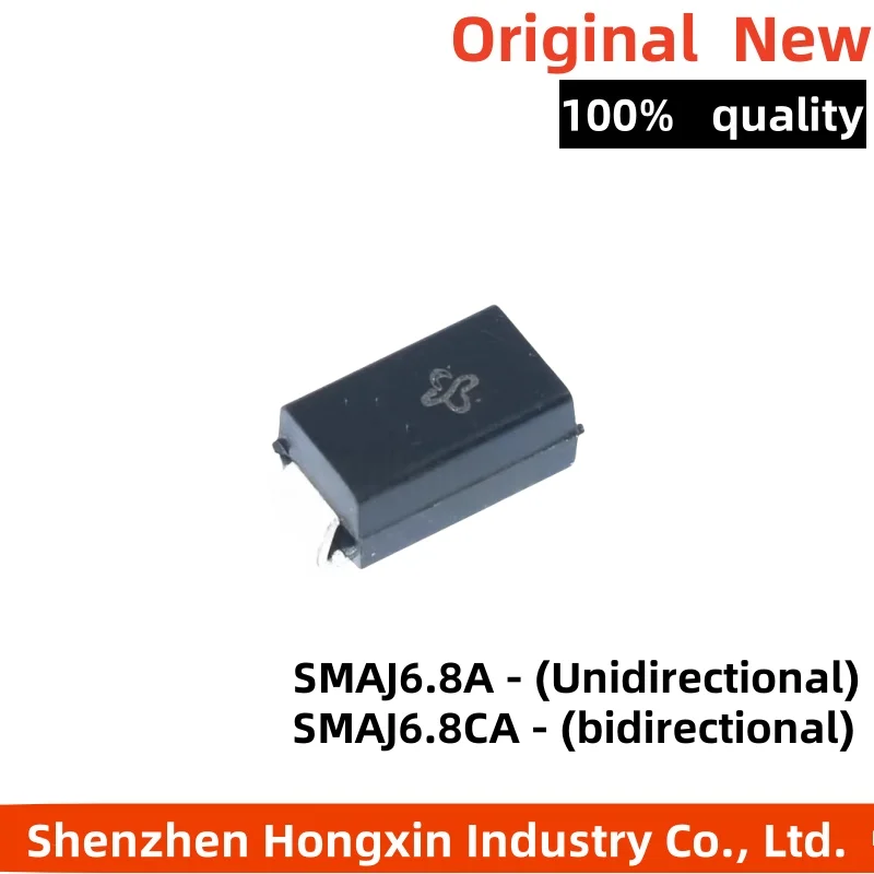 

50 pieces new SMAJ6.8A/SMAJ6.8CA SMD TVS Transient Voltage Suppression Diode Printed: TK/HK Unidirectional and Bidirectional