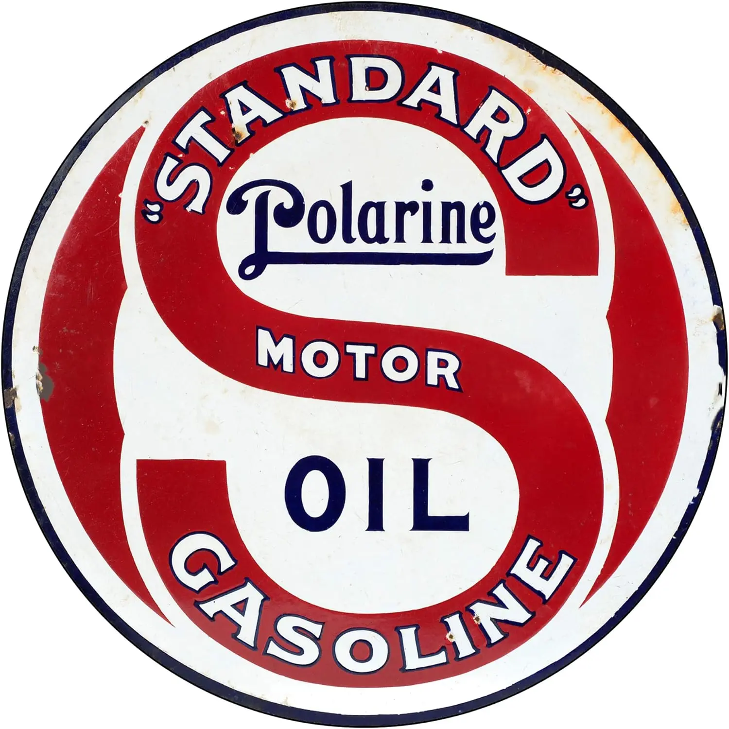 Vintage Gas Sign Reproduction Vintage Metal Signs Round Metal Tin Sign For Garage And Home 8 Inch Diameter – Standard Motor Oil