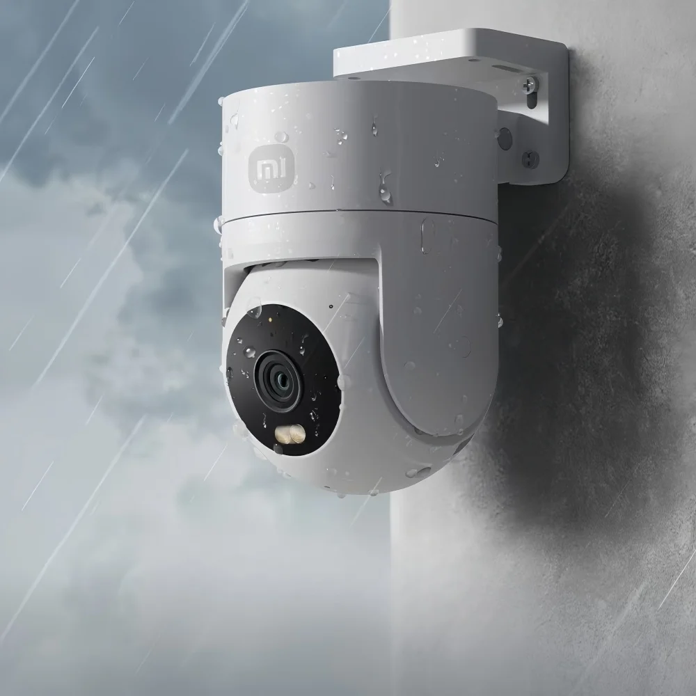 كاميرا XIAOMI الخارجية الأصلية CW300 2.5K رؤية ليلية كاملة الألوان 4 مليون بكسل IP66 تحذير تتبع الإنسان النسخة الصينية