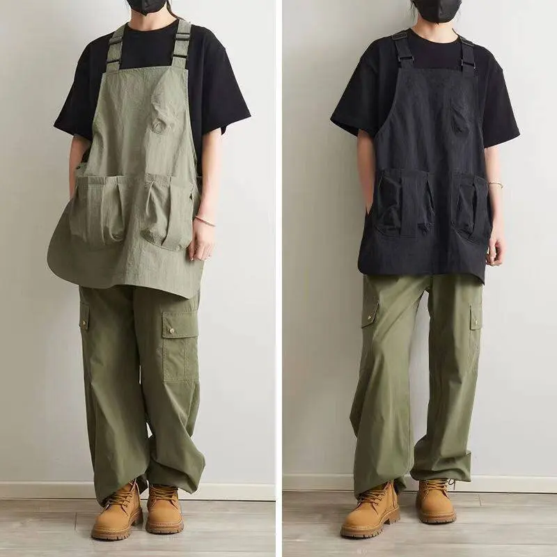 Корейский водонепроницаемый кухонный фартук, парикмахерский халат, чехол для рисования, кемпинг, парикмахерская, чай с молоком, зоомагазин, рабочий костюм шеф-повара Корейский водонепроницаемый кухонный фартук, парикмахерский халат, чехол для рисования, кемпинг, парикмахерская, чай с молоком, зоомагазин, рабочий костюм шеф-повара