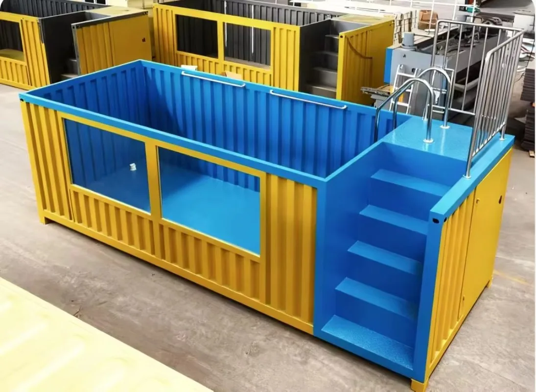 Prefab Outdoor Container Pool Luxury Swimming Pool for Backyard Villa Hotel Resort and Recreation Spaces