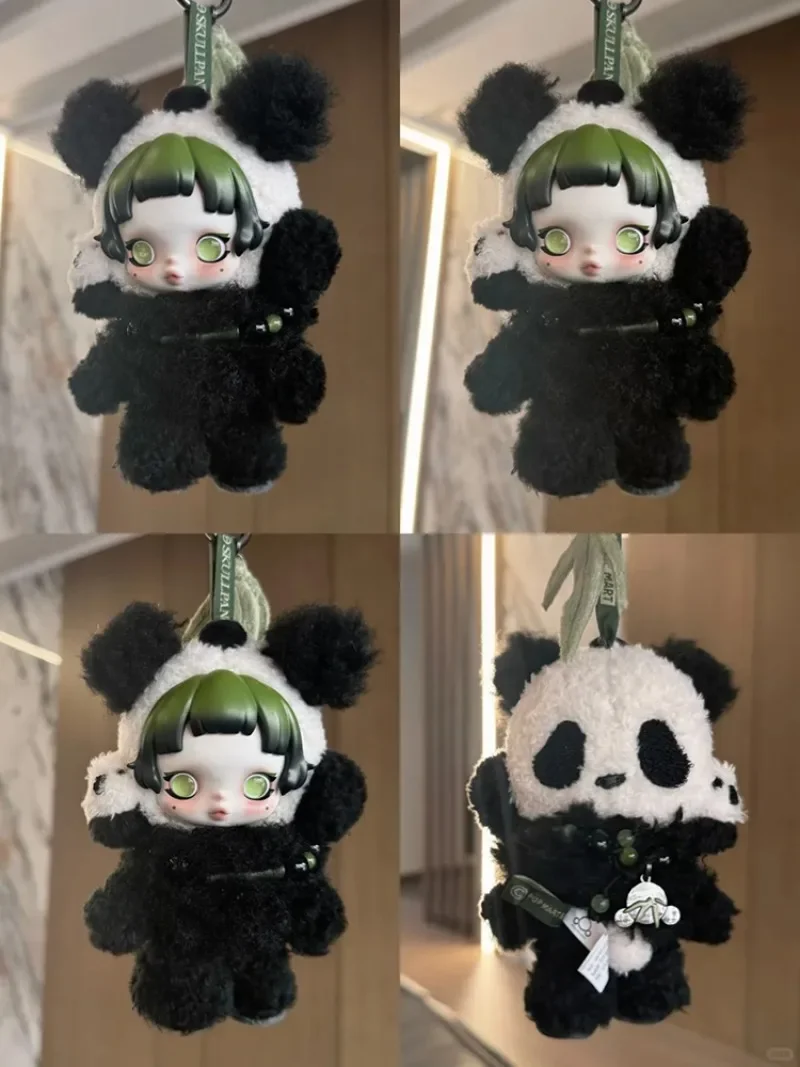 البوب مارت 100% حقيقية SKULLPANDA الدب كسول صندوق أعمى الديكور SP سلسلة بطاقة معلقة مفاجأة لطيف هدية عيد ميلاد