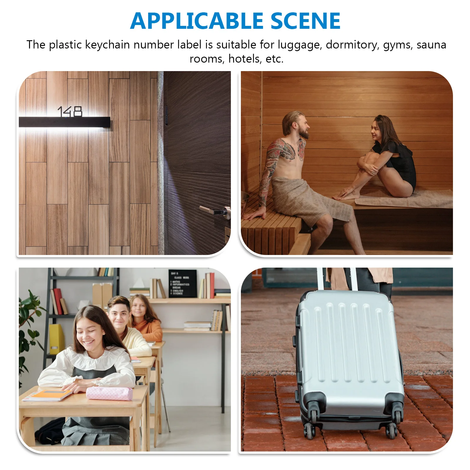 30 قطعة تسميات للأمتعة فندق الأمتعة علامة الصالة الرياضية قابلة لإعادة الاستخدام للكتابة معرف معرف تسمية العلامات السفر مفتاح العلامات الملحقات #4