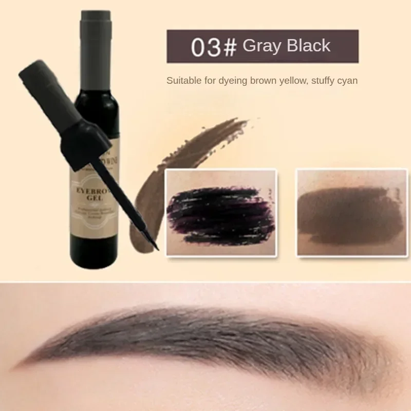 Pegamento para cejas, tinte de maquillaje femenino, crema para cejas, cejas ligeras, antimanchas, no quitar el maquillaje, tres colores