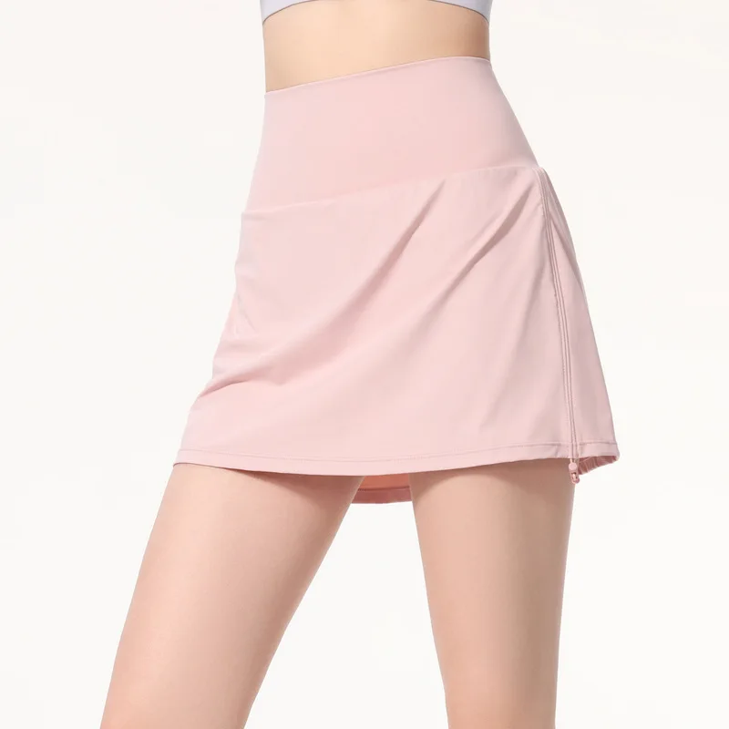 New Summer Tennis Sports Skirt with Shorts Badminton Table Tennis Women Skorts Breathable Anti Leakage Yoga Skirts