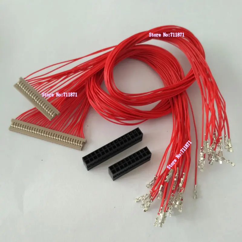 20P 30Pin DF14 Custom DIY LVDS Lcd Screen cable Line DF14-20S-1.25C  DF14-30S-1.25C LVDS 1ch 2ch 6bit 8bit Lcd Screen Wire Cord