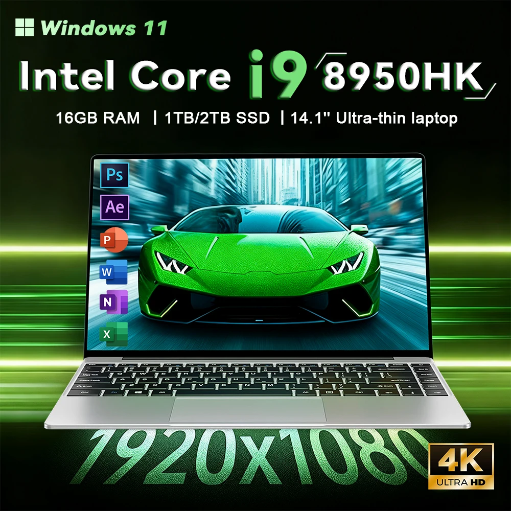 yZ[z2025N 14.1C` |[^u Windows 11 m[gp\R Intel Core i9 8950HK 4K HD 16GB RAM 1TB/2TB SSD Q[~Om[gp\R m[gPC