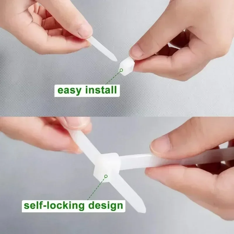 Adjustable Nylon Cable Tie Multicolor Self-Locking Zip Ties for Home Office Plastic Fastening Loop Ties Wire Wraps Fixing Straps