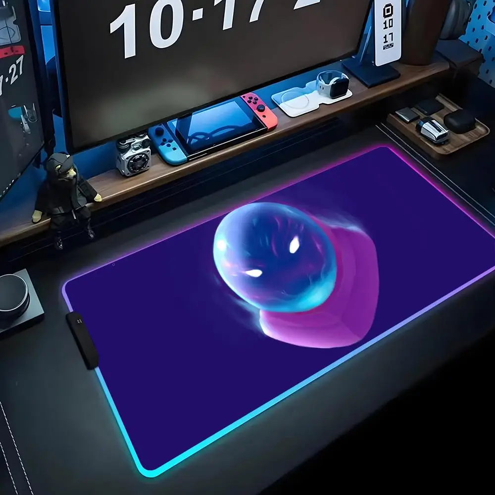 

arc Mouse Pad RGB Gaming Mousepad Big LED Pad PC Desk Mat Luminous Mouse Pad Large Keyboard Mats Table Rug With Backlit