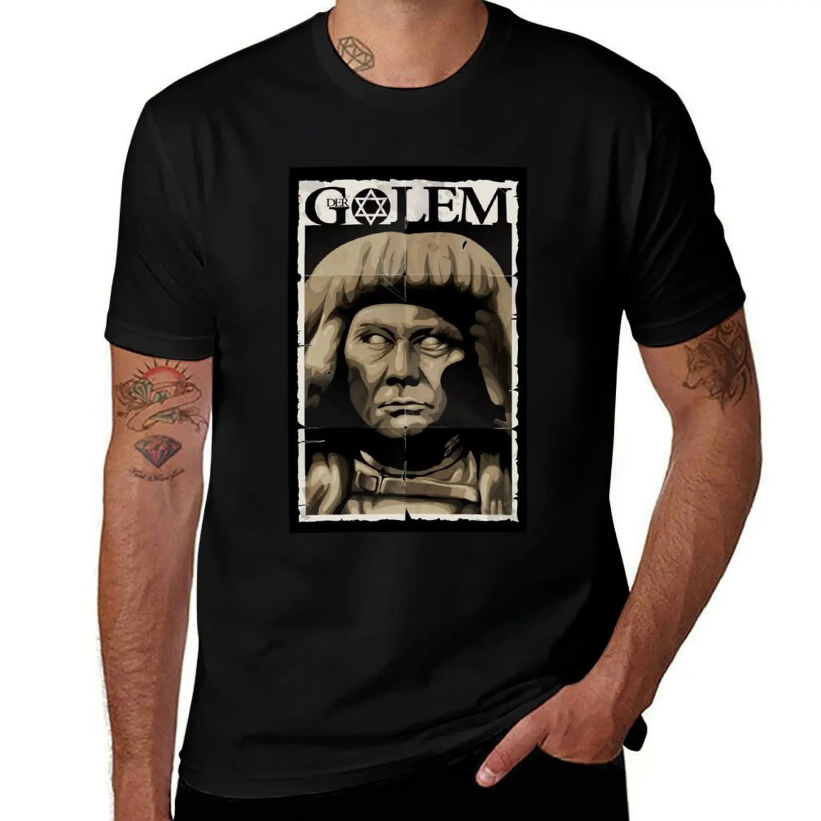 Camiseta Der Golem de manga corta informal para todo tipo de clima