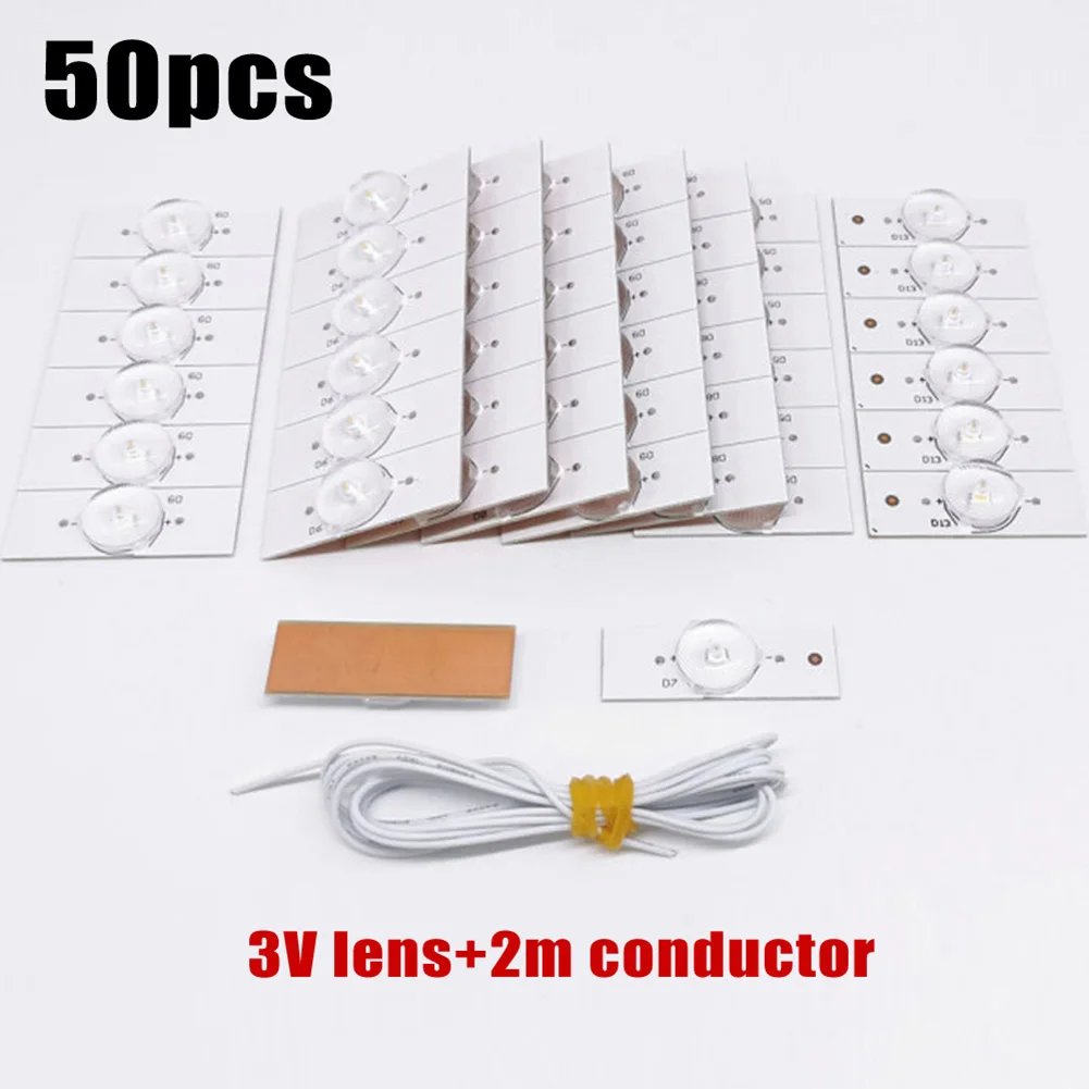 3V 6V For SMD Lamp Beads With Optical Lens Fliter For 32-65 Inch LED TV Repair For LED TV Backlight Repair