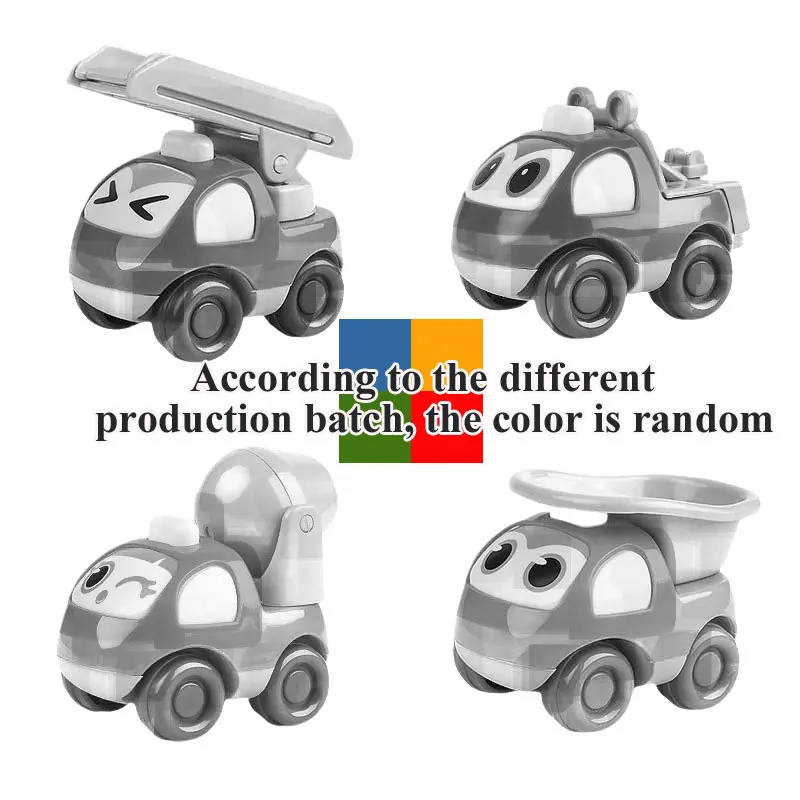 Cute Cartoon Engineering Car Toys for 0 3 6 Years Baby Kids Inertia Sliding Mixer Dump Truck Tractor Vehicle Boy Girl Gifts