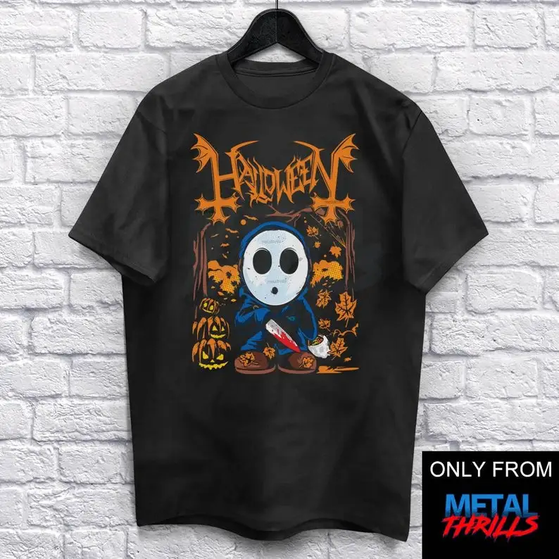 Halloween Guy T-Shirt Unisex (For Men and Women) Funny Cute Shirt Heavy Metal Shirts. Metalhead Shirt Tee Retro Gaming