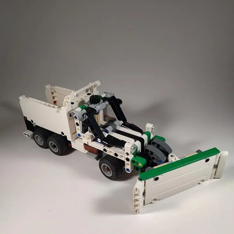 MOC-176707 New Classic Snow Removal Dump Truck Building Block Model 337 Parts Boys Children's Birthday Building Block Toy Gift