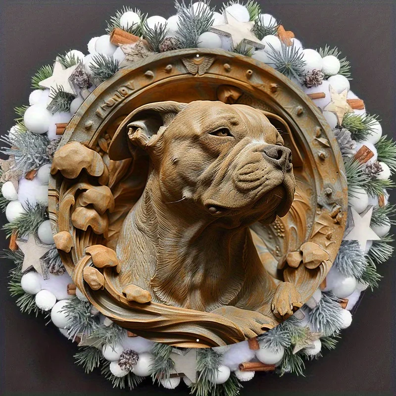 

Aluminum Metal Sign, Dormitory Decoration, Valentine's Day Gift, Hippie Themed, American and Terrier, 8in and 11.8in, 1PC