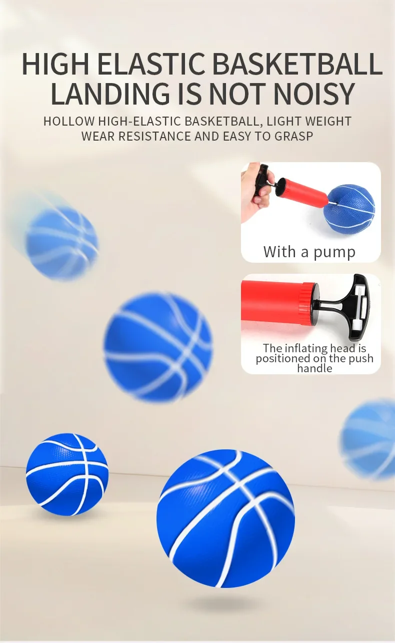 Basketbalstandaarden voor kinderen 4-in-1 Verstelbare schietoefening Plezier Stevige partners Familie-interactie Buitensportspeelgoed