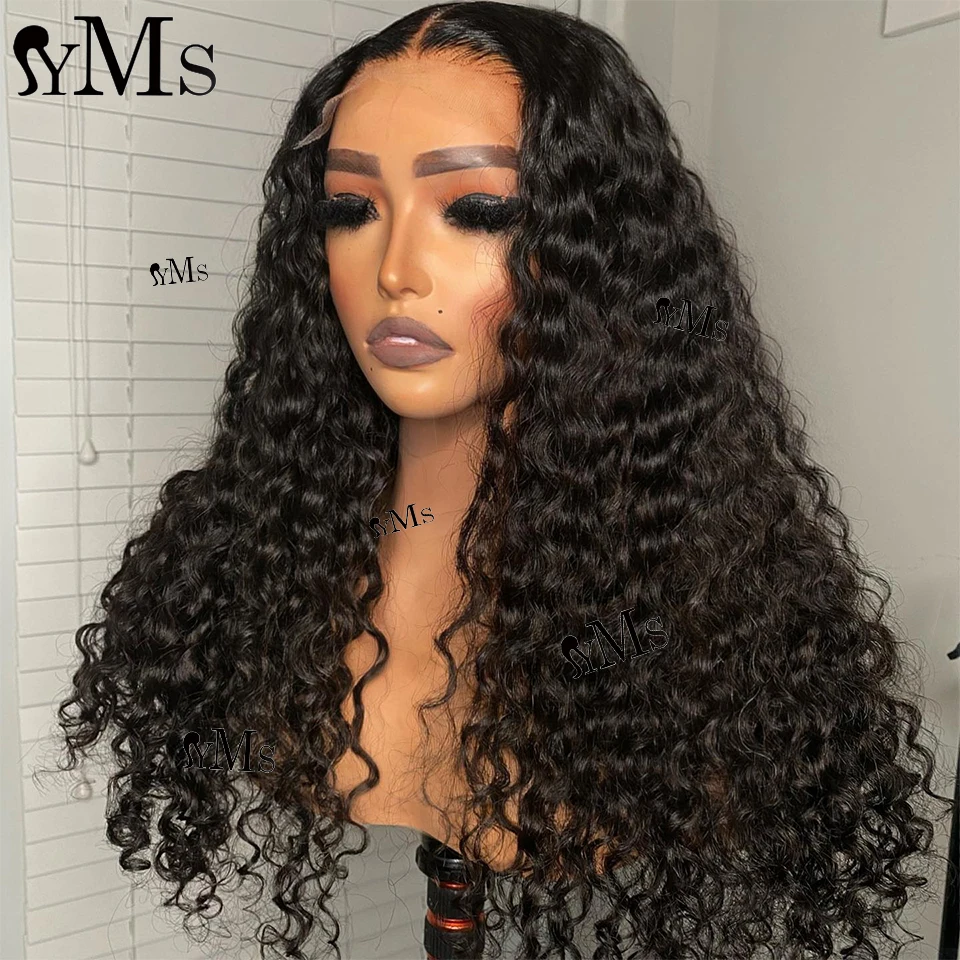 Virgin Burma Deep Curly 13x4 Lace Front Human Hair Wigs YMS 5x5 4x4 Lace Closure Burmese Curly Wig For Women Natural Hairline