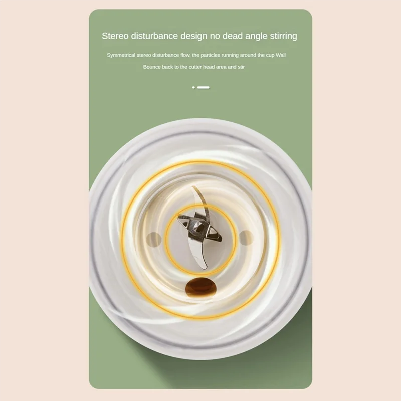 500ML 휴대용 블렌더 전기 주서기 과일 믹서 USB 충전식 스무디 미니 블렌더 개인용 주서기 10중 커터 내구성