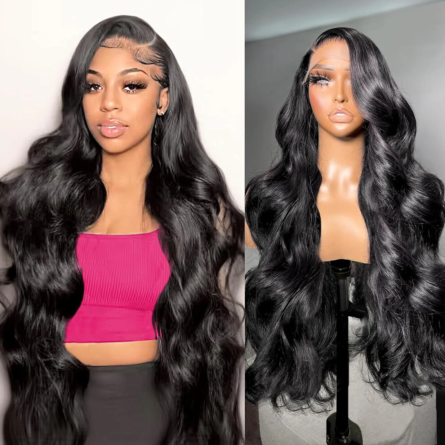 Glueless Body Wave 100% Human Hair Wig Pre Plucked Ready To Wear And Go For Women 13x6 Hd Natural Wave Lace Front Wigs On Sale