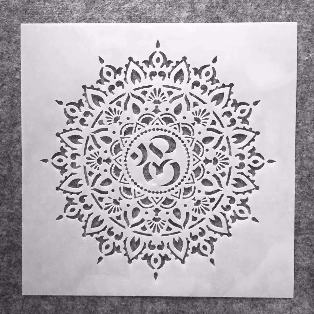 30*30cm Big Wheel Buddhism DIY Layering Stencils Wall Painting Scrapbook Coloring Embossing Album Decorative Template