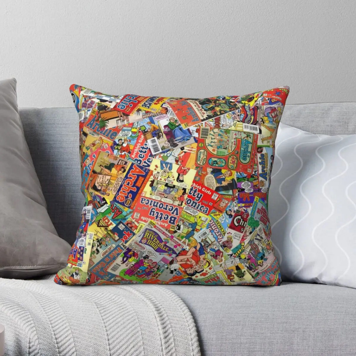 Archie Comics Pillowcase Polyester Linen Velvet Printed Zip Decorative Throw Pillow Case Sofa Cushion Cover