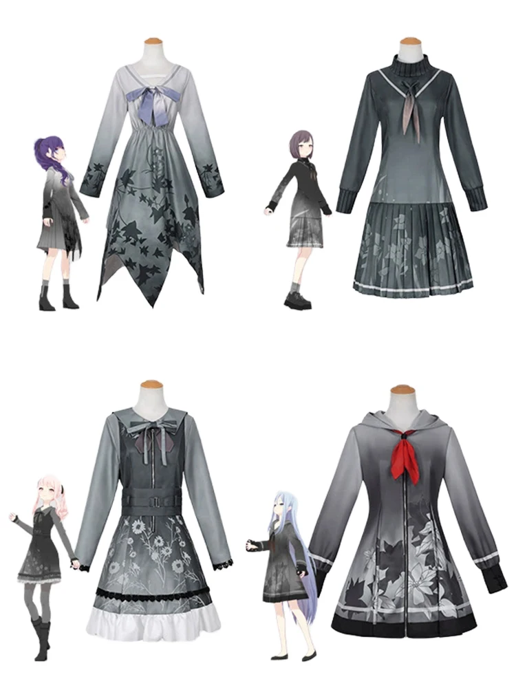 Yoisaki Kanade Cosplay Gra 25-ji Nightcord Music Association Asahina Mafuyu Strój Cosplay Peruka Uniformy Sceniczne dla Kobiet — 2