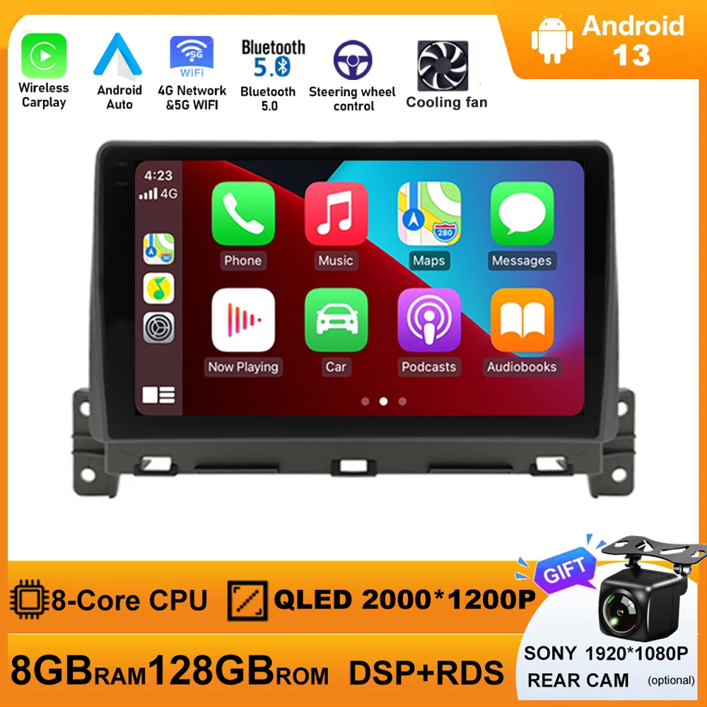 

Android13 Car Radio Stereo Navigation For Great Wall Wingle 7 2018 - 2021 Carplay Player Tape Recorder Head Unit No 2din Carplay